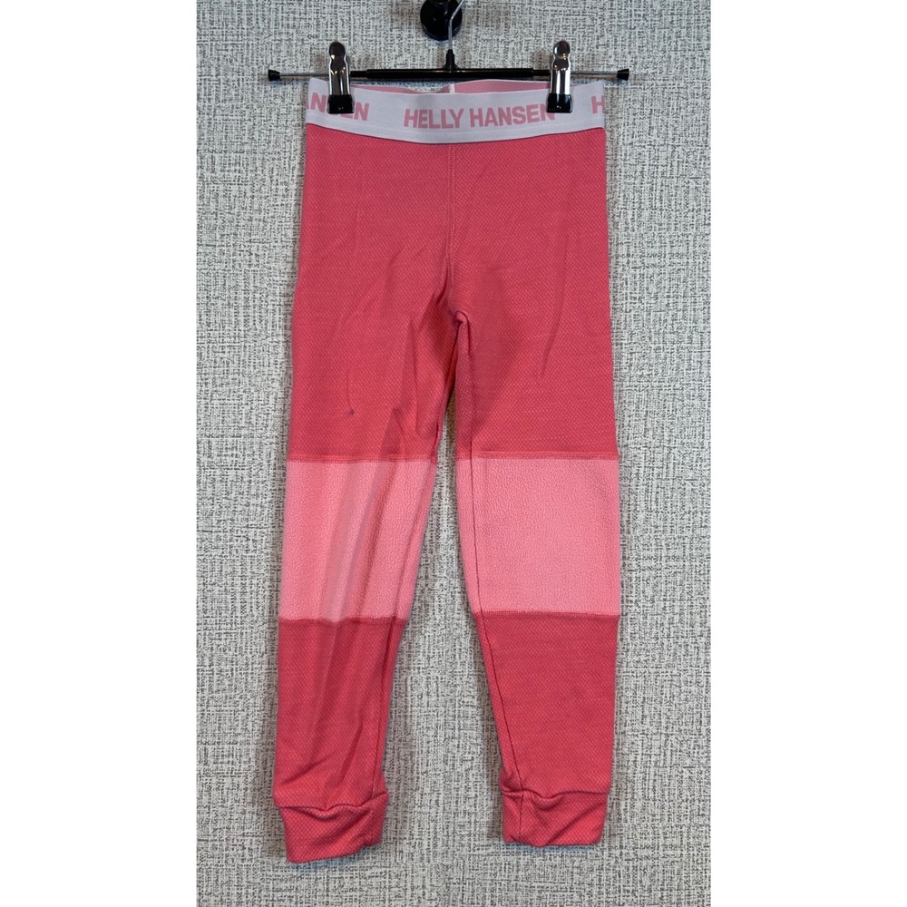 Helly Hansen Kids Pink Lifa Merino Base Layer Pants Thermal Leggings Size 7 122
